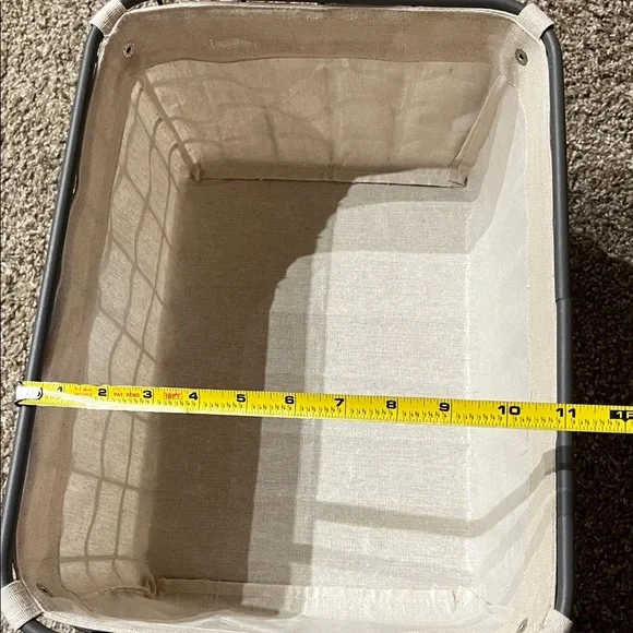 Wire Storage Basket with Liner - Picture 7 of 8